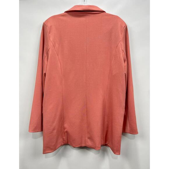 Like Love Coral Single Button Blazer - Picture 2 of 2